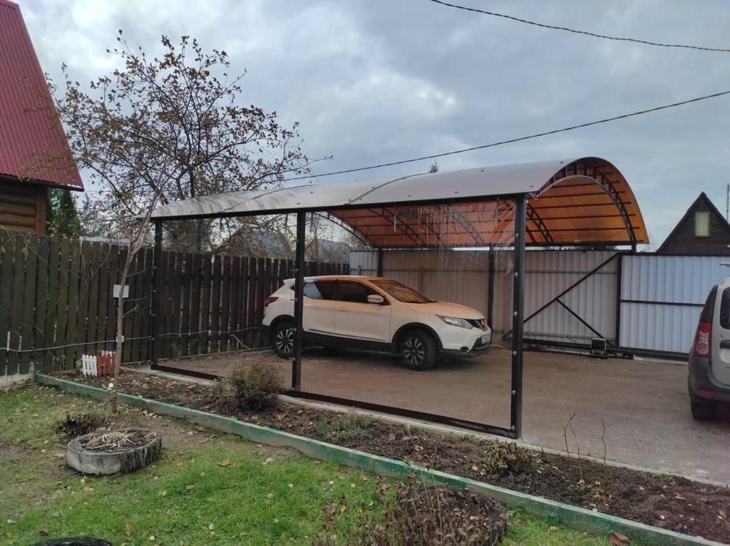 Прозрачные шторы ПВХ для навеса под автомобиль в Пестяках